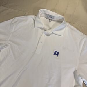 Peter Millar Summer Comfort All spring White Polo Shirt Men Medium Performance